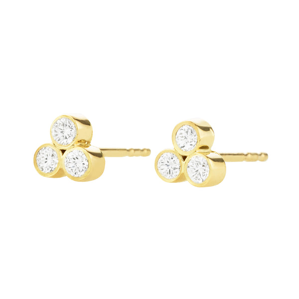 Eos earrings with white diamonds