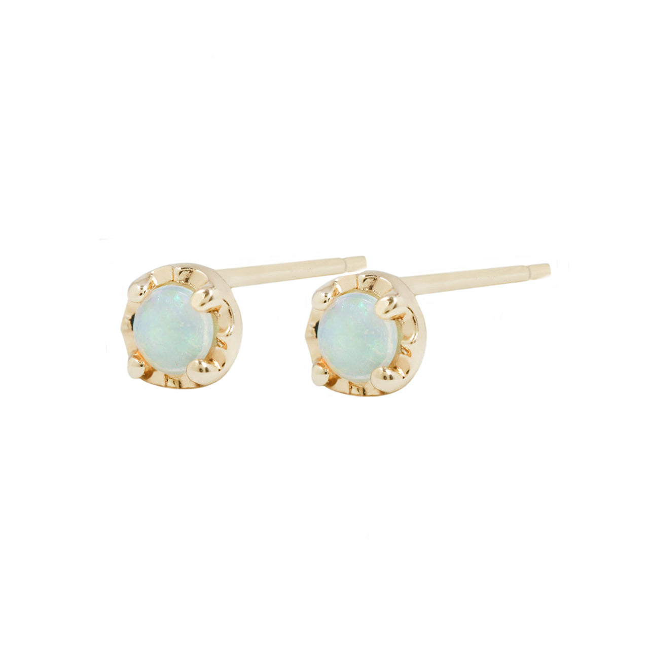 Opal prong studs