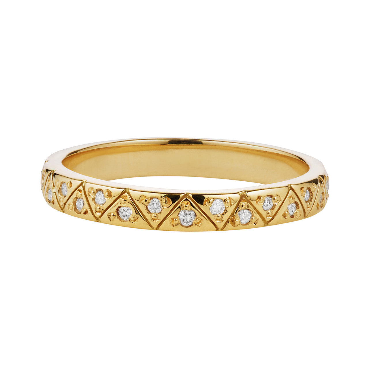 Gaia Eternity Band, White Diamonds