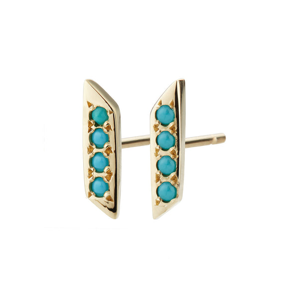 Parallelogram Earring, Turquoise