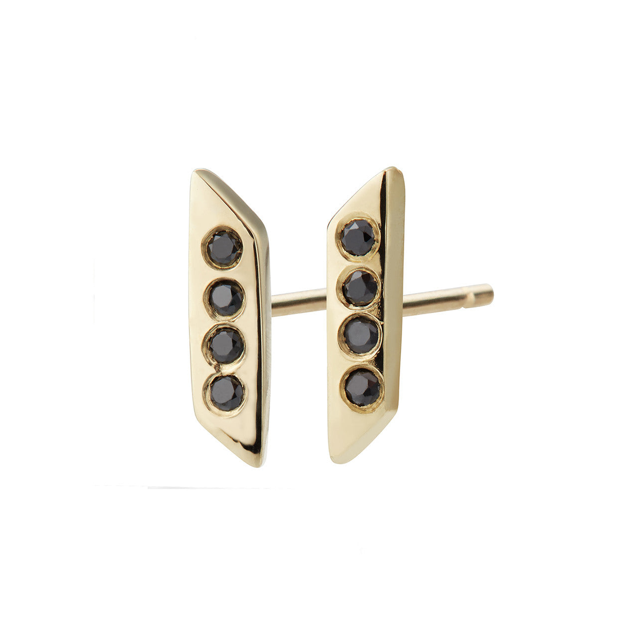 Parallelogram Earring, Black Diamond