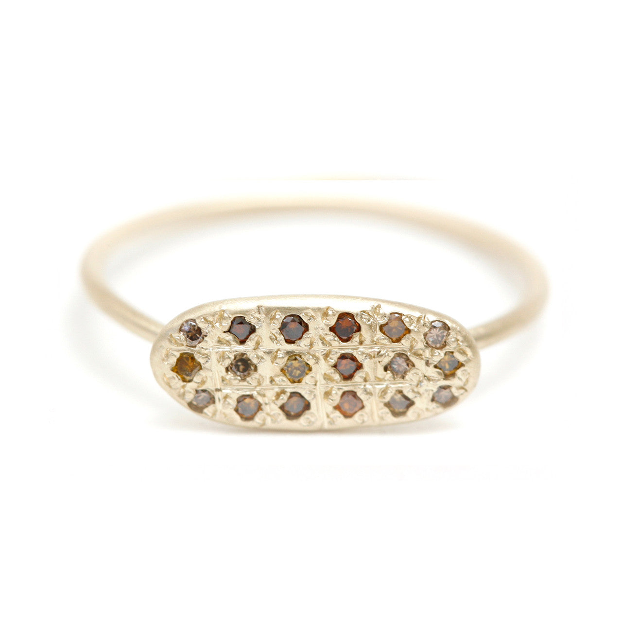 Autumn star grid ring