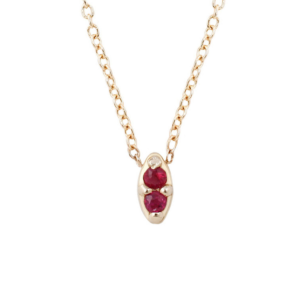 Duet Necklace-Ruby